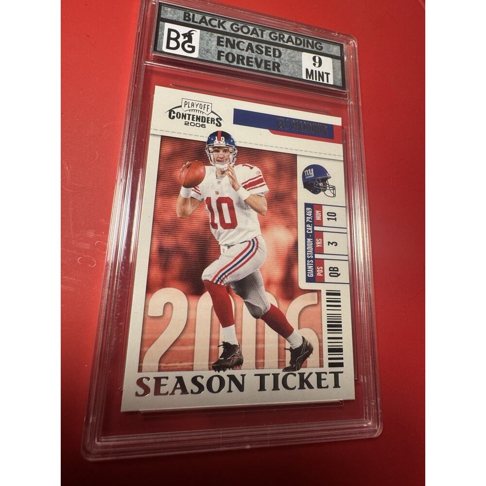 2006 Playoff Contenders Eli Manning #64 Black Goat Grading
